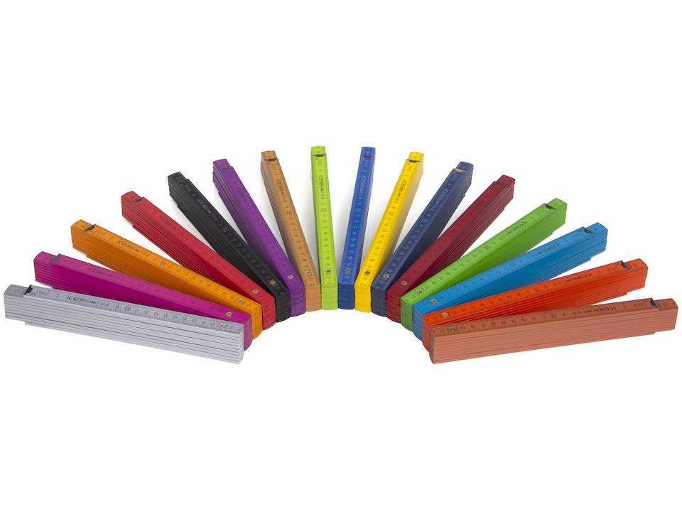 Coloured rulers - 2 meters 1