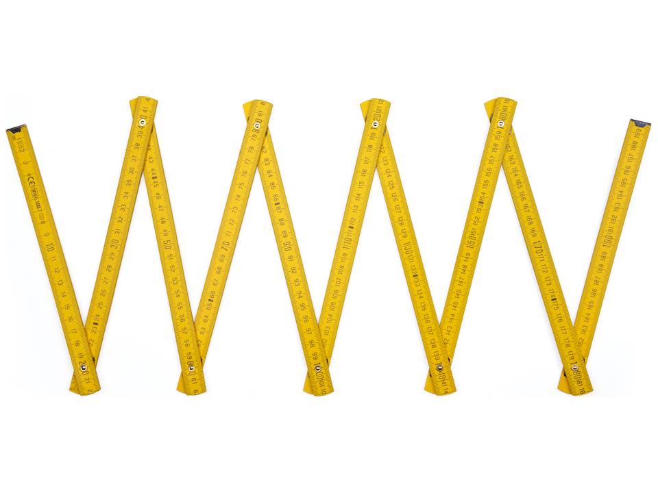 Coloured rulers - 2 meters 27