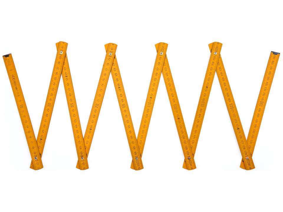 Coloured rulers - 2 meters 9