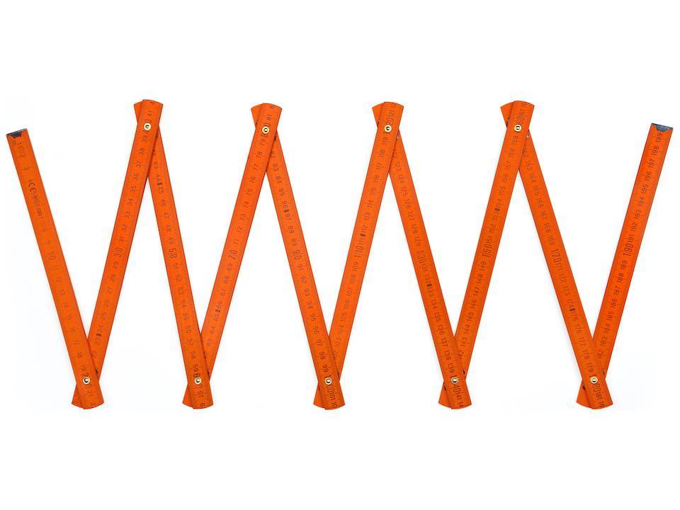 Coloured rulers - 2 meters 25