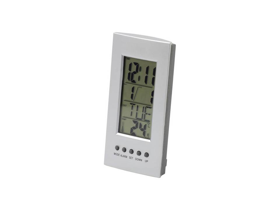 Desk clock with thermometer 1