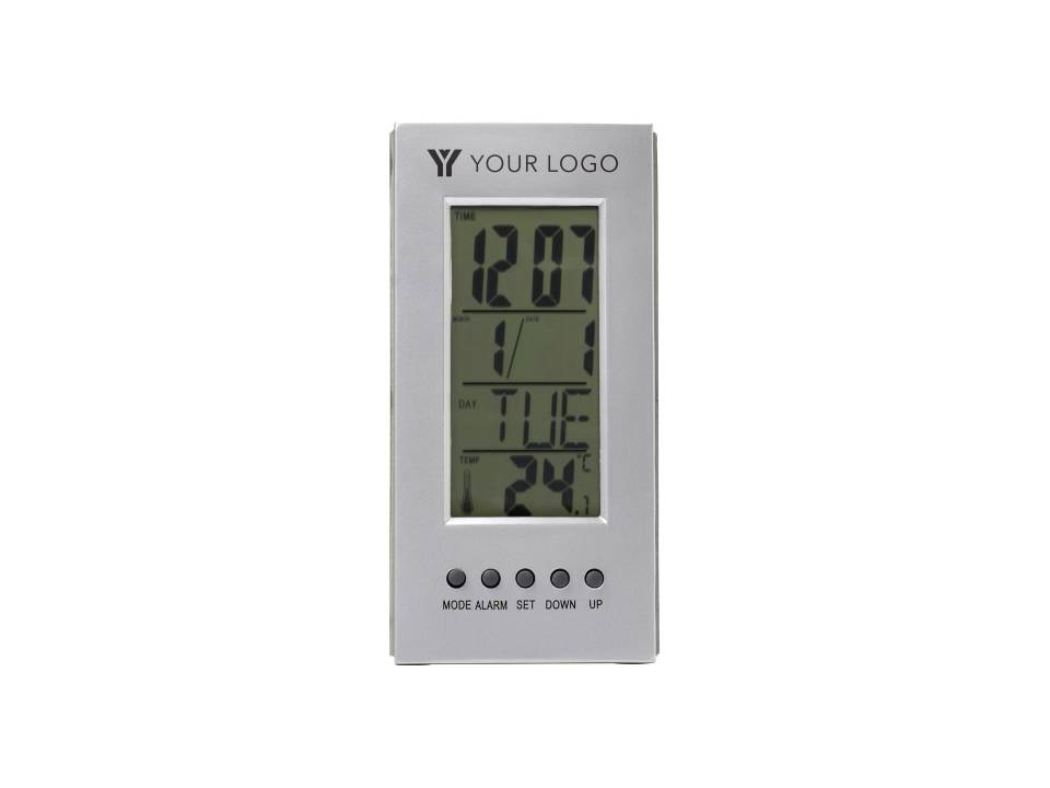 Desk clock with thermometer 2