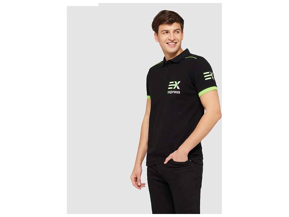 Custom-Made Stylish Cotton Polo with Contrast Piping 190g – Fully Custom Design 3