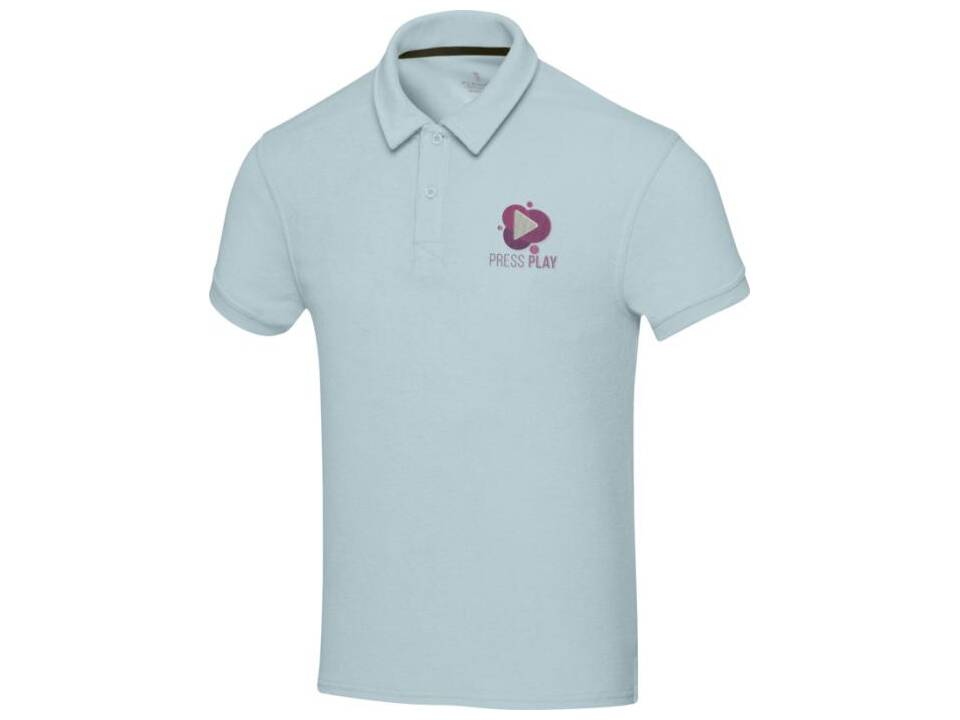Cloud Blue Akoya gerecyclede terry unisex polo