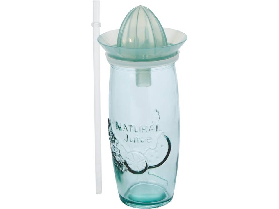 Verano recycled glass cocktail cup with squeezer 2