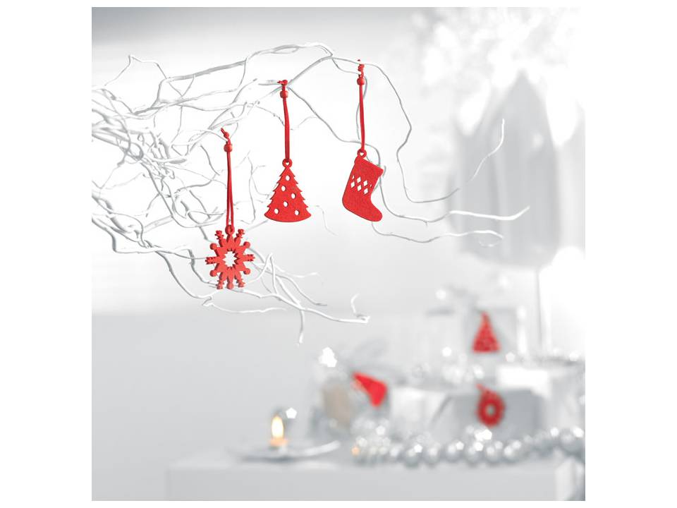 12 pieces Xmas felt hanger 4