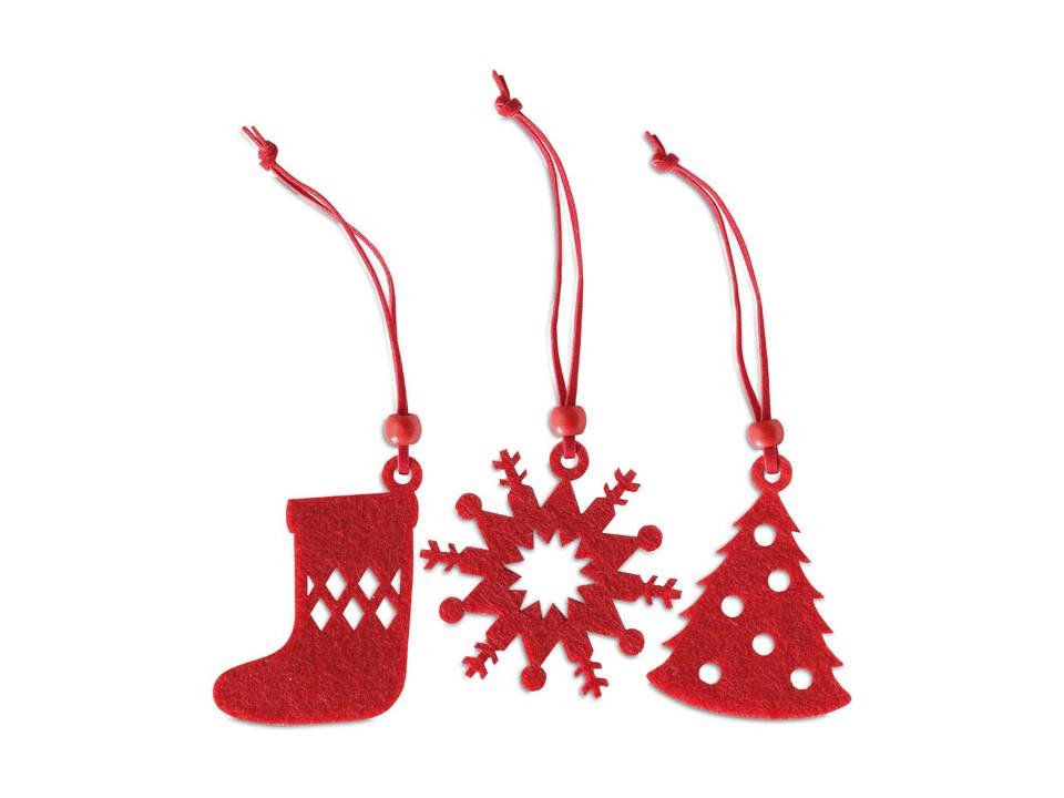 12 pieces Xmas felt hanger 3