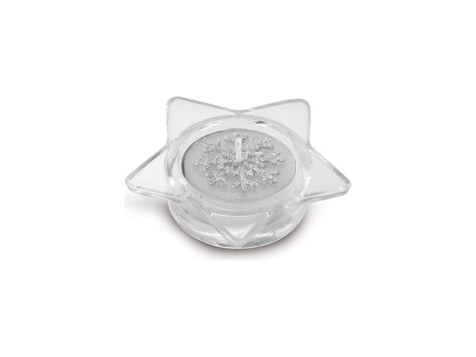 Set of 3 glass candle holders 4