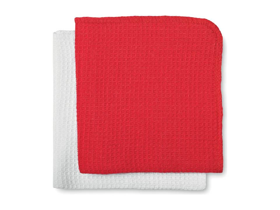 Kitchen towel set in Santa boot 1