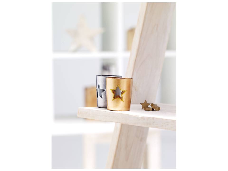 Tea light holder Shinny Star 3