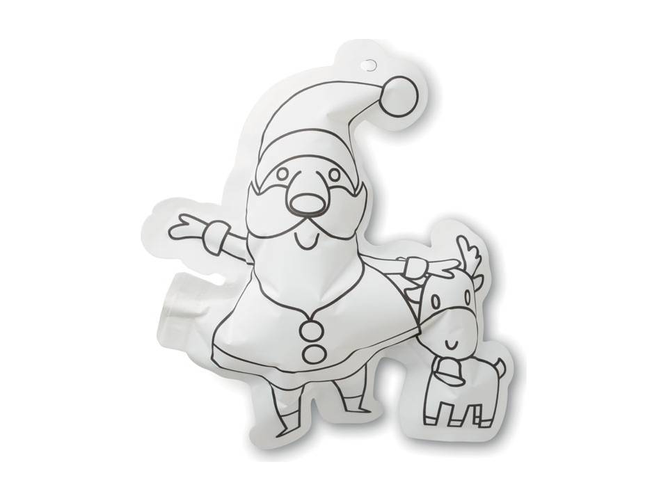 Santa Claus colouring balloon 2