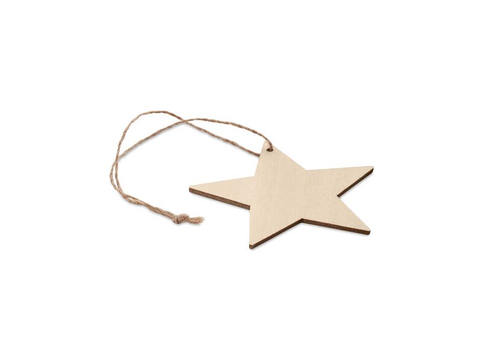 Wooden star shaped hanger 4