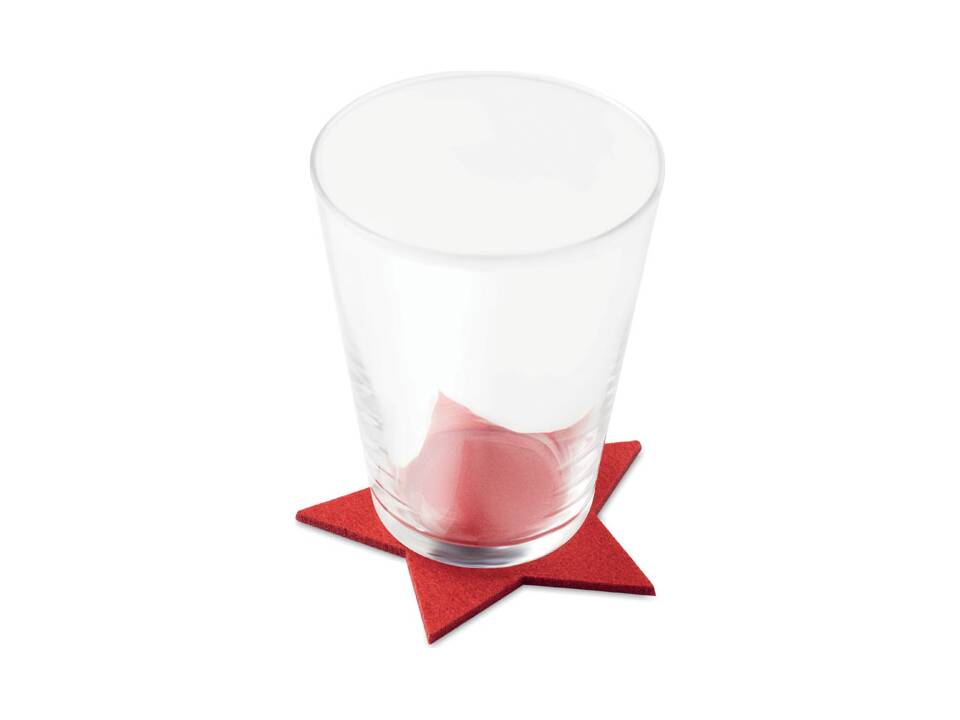 RPET 4 felt coaster set 2