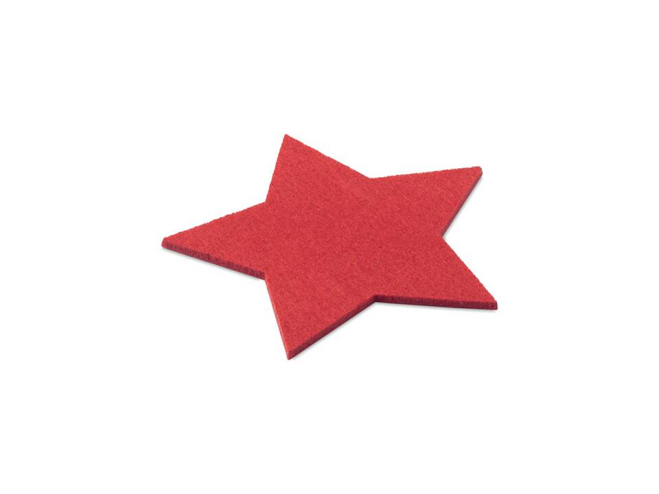 RPET 4 felt coaster set 3