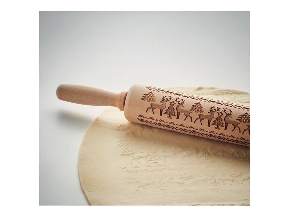 Christmas pastry wooden rolling 1