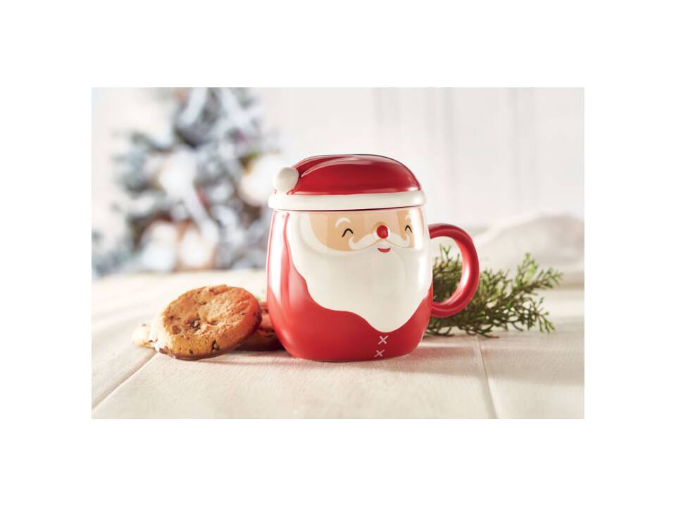 Ceramic mug with lid 370 ml 5