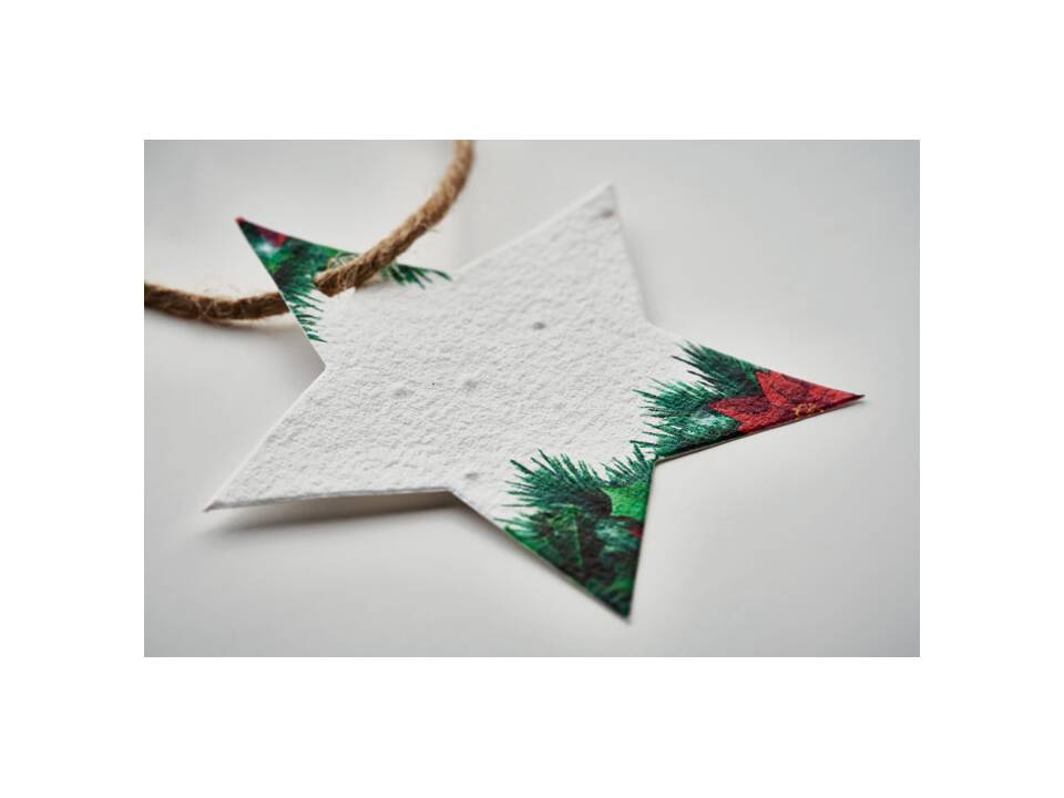 Seed paper Xmas ornament 1