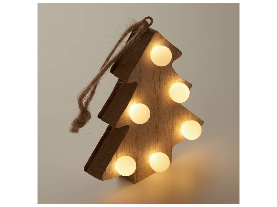 Wooden weed tree with lights 3