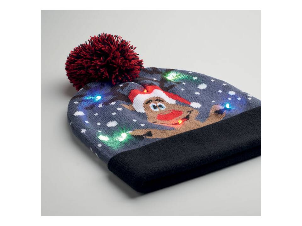 Christmas beanie with LED lights 7