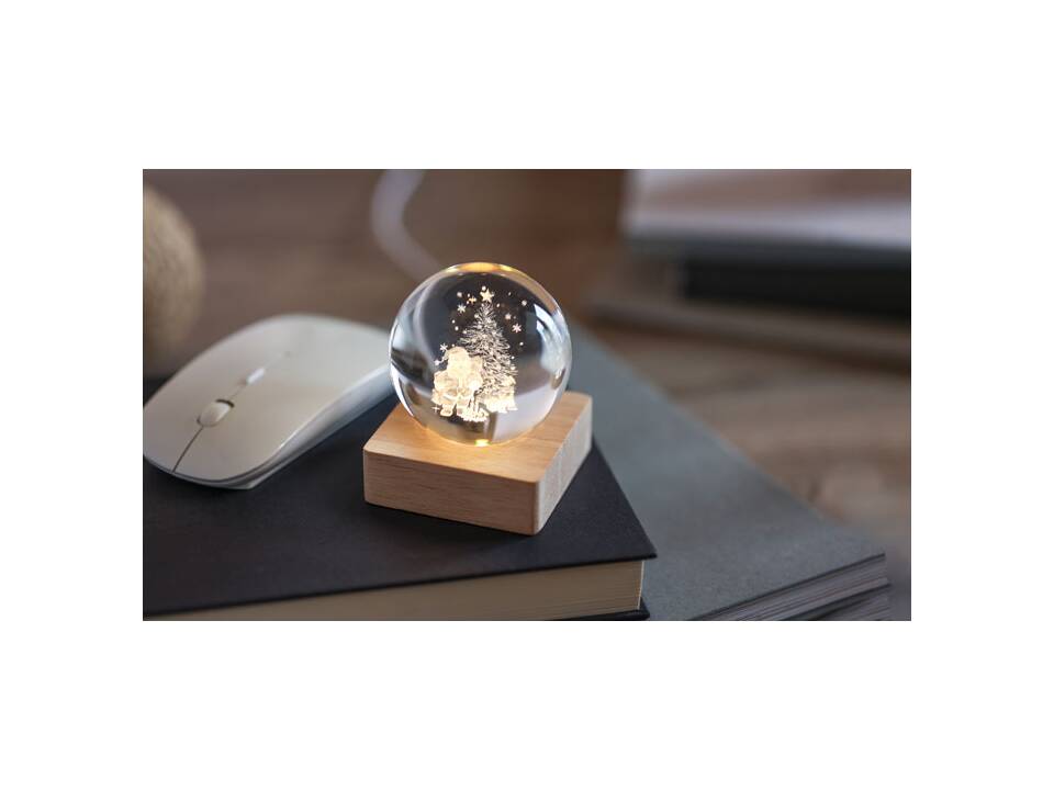 Christmas LED crystal ball 4
