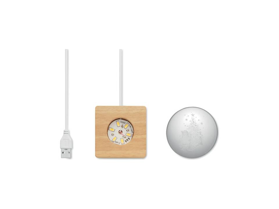 Christmas LED crystal ball 2