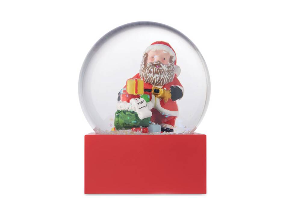 Snow ball glass ornament 2