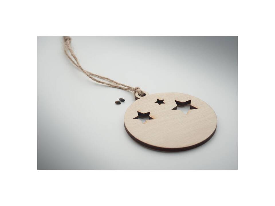 Wooden bauble shape hanger 6