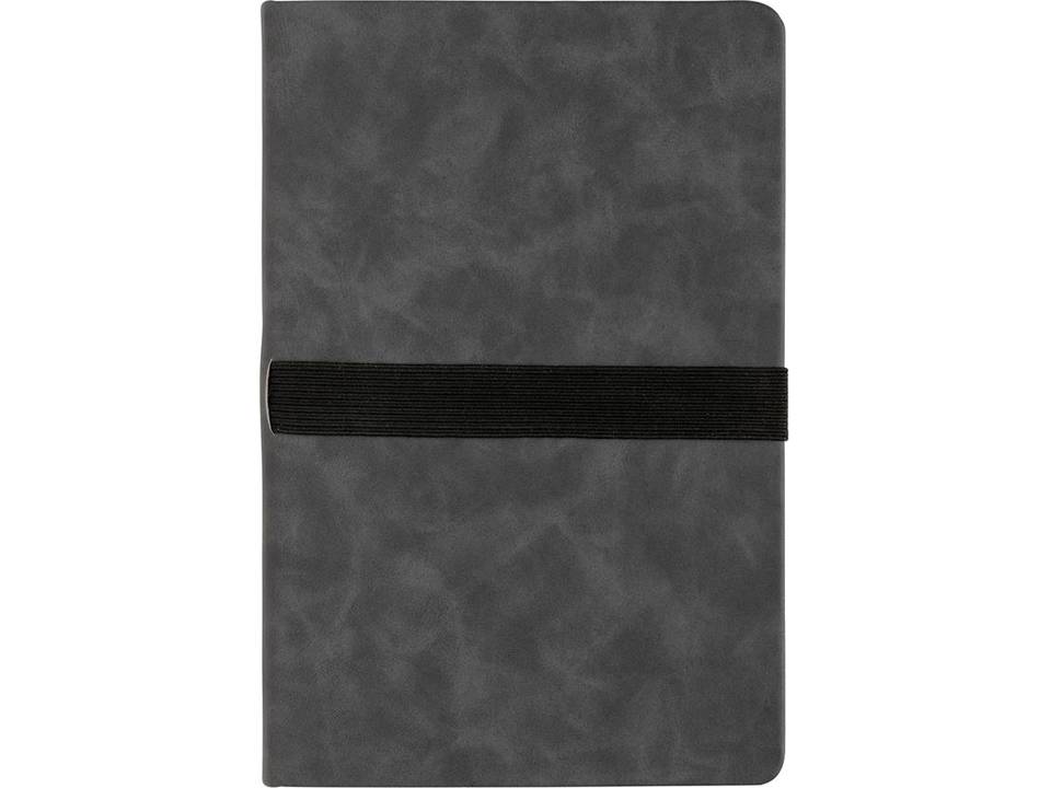 Deluxe hardcover PU notebook A5 with phone and pen holder 2