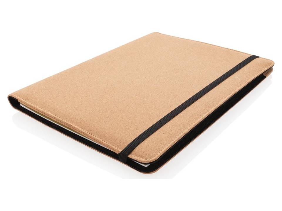Deluxe kurken A4 portfolio met pen