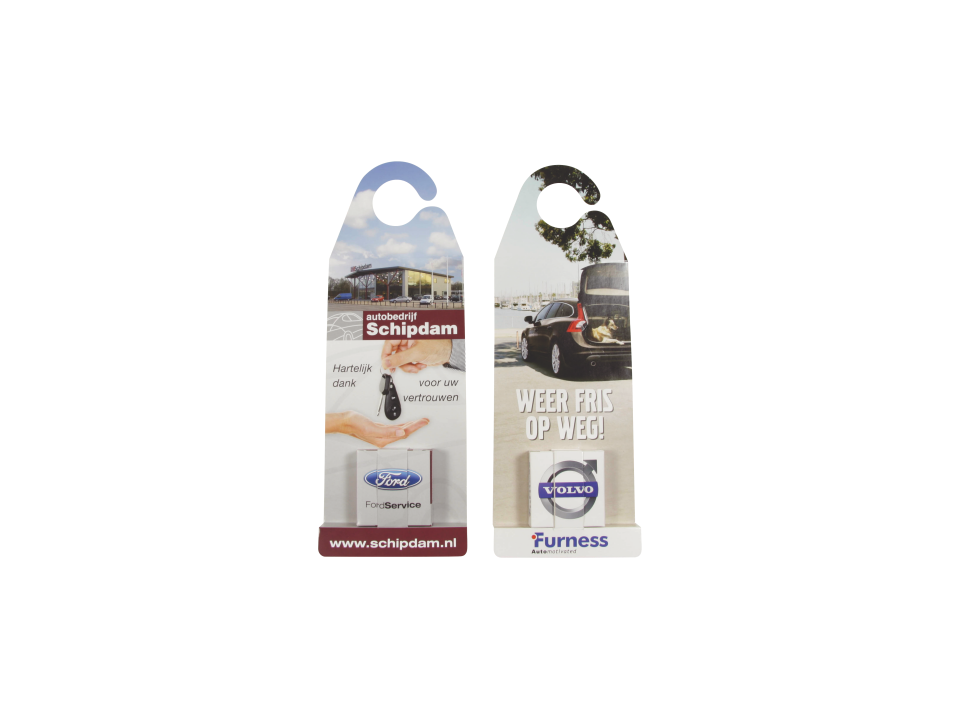 Hangcard or car mirror hanger with mints 3