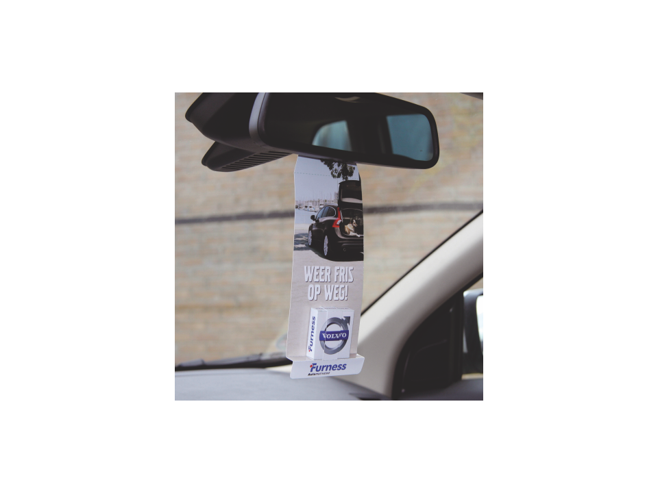 Hangcard or car mirror hanger with mints 2