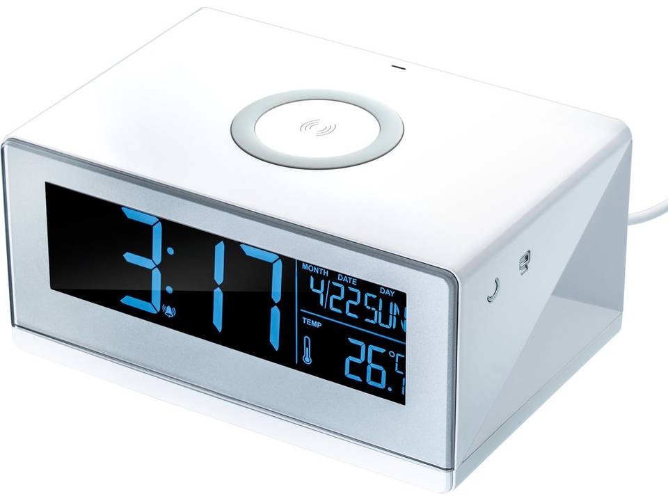 Wireless charger with alarm clock 2