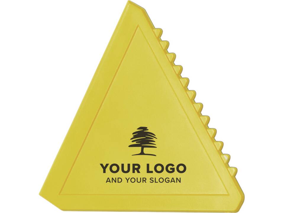 Triangle ice scraper