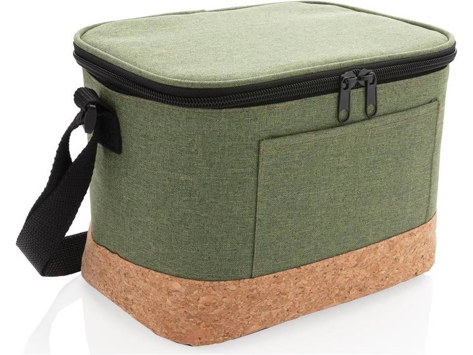 Two tone cooler bag with cork detail