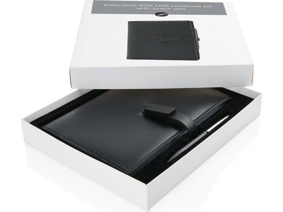 Executive 8GB USB notebook set with touch pen 2