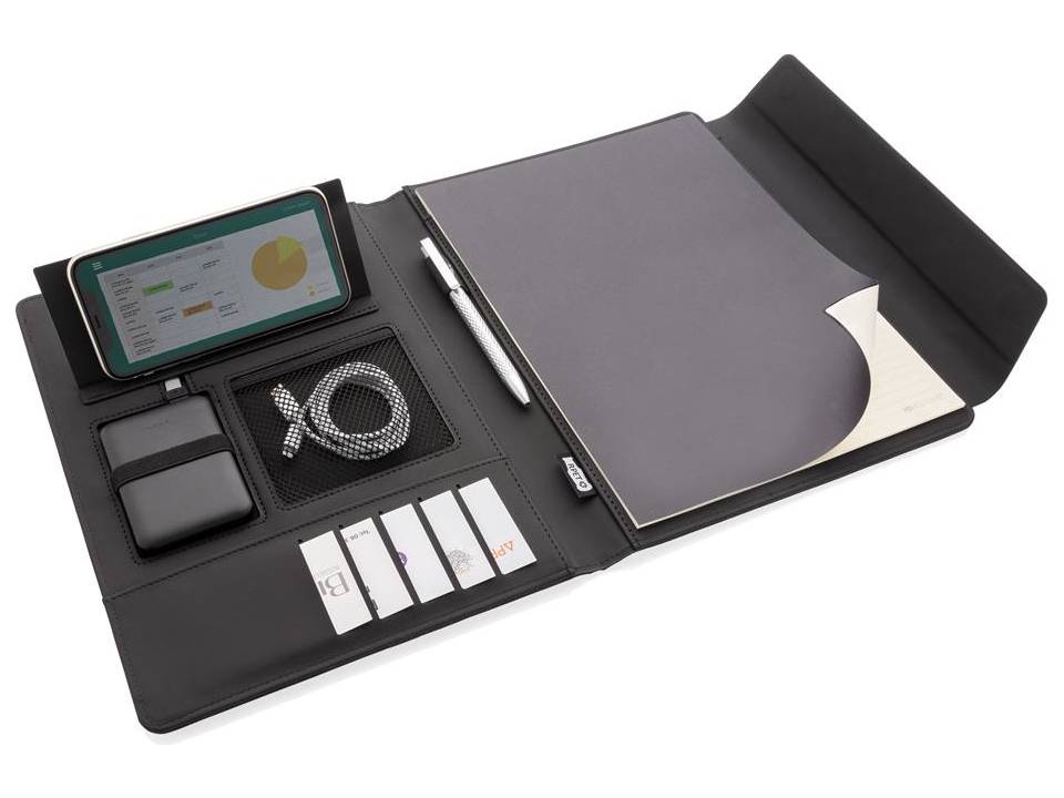 Fiko wireless charging portfolio A4 with powerbank 6