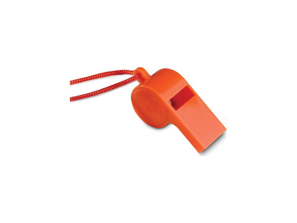 Whistle with security necklace