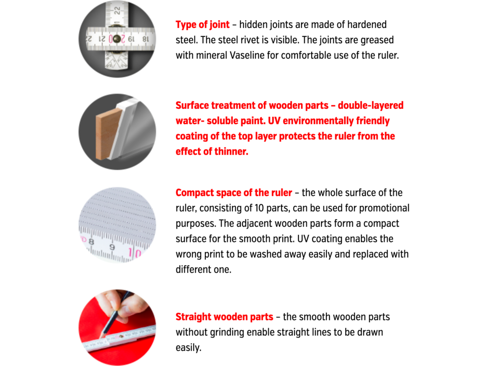 Coloured rulers - 2 meters 31