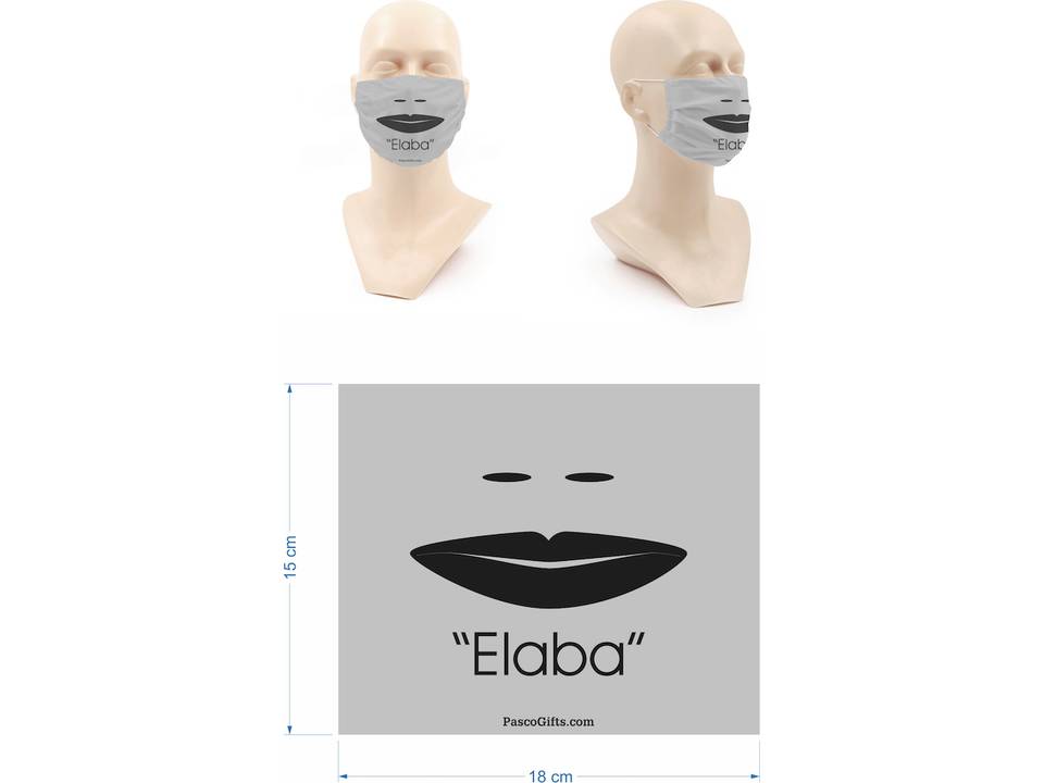 Washable mouth mask in cloth with print of your choice 29