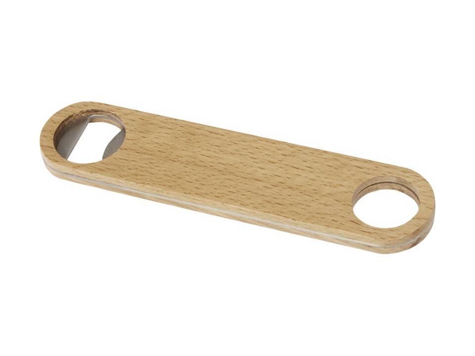Green Concept houten flesopener met hanger