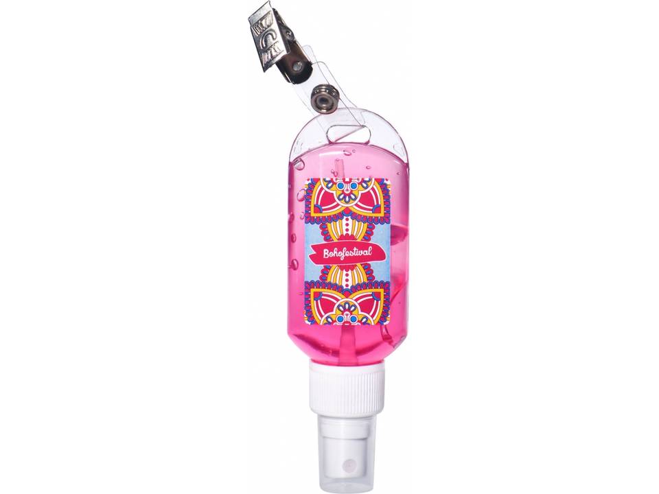 Hand cleansing gel with clip 1