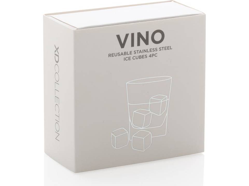 Re-usable stainless steel ice cubes 4pc 5