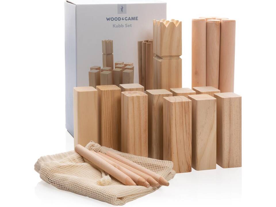 Wooden kubb set 5