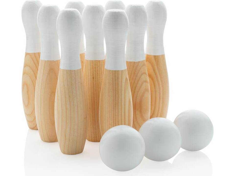 Houten skittles set