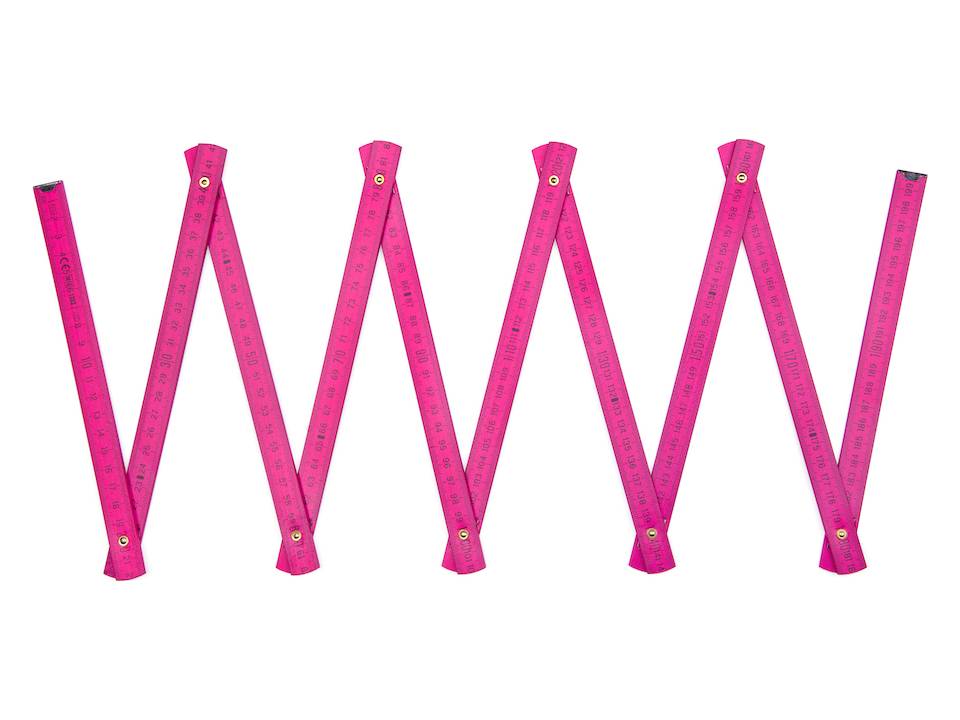 Coloured rulers - 2 meters 6