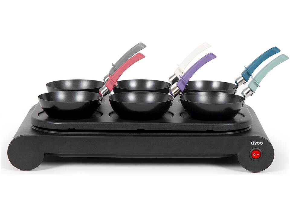 Livoo 3 in 1 party-set : wok, crepes and grill 1