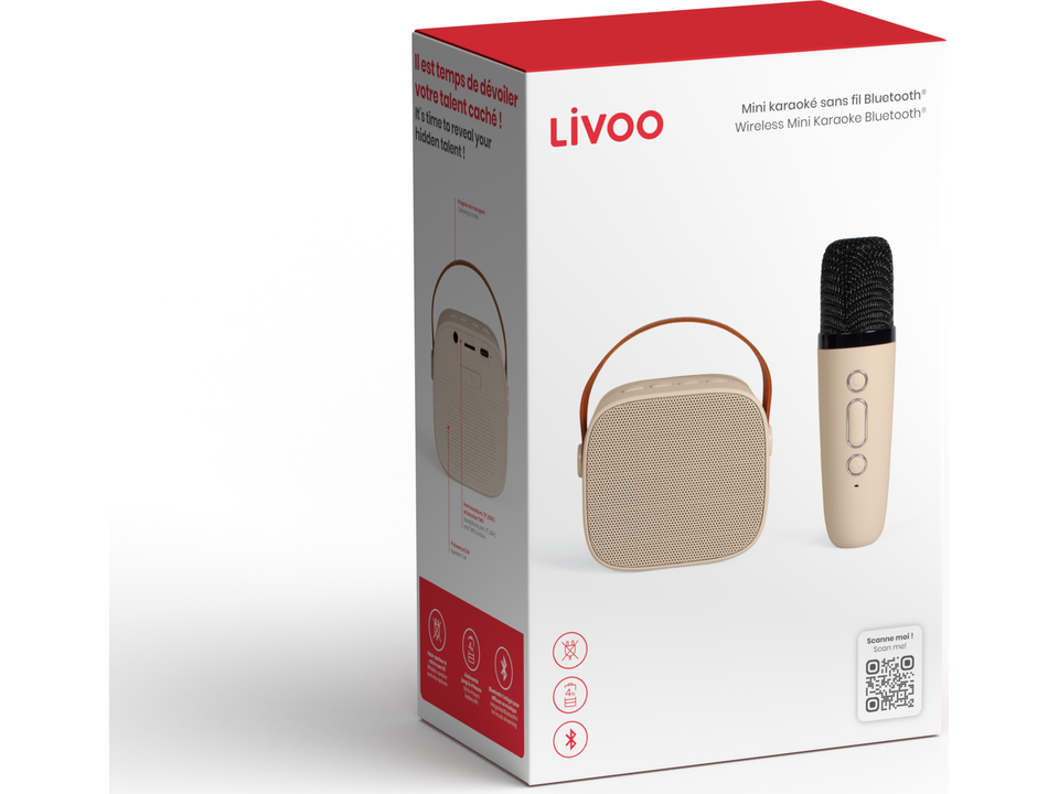 Livoo Wireless Mini Karaoke Bluetooth® 6