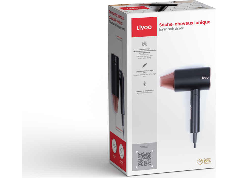 Livoo Ionic hair dryer 4