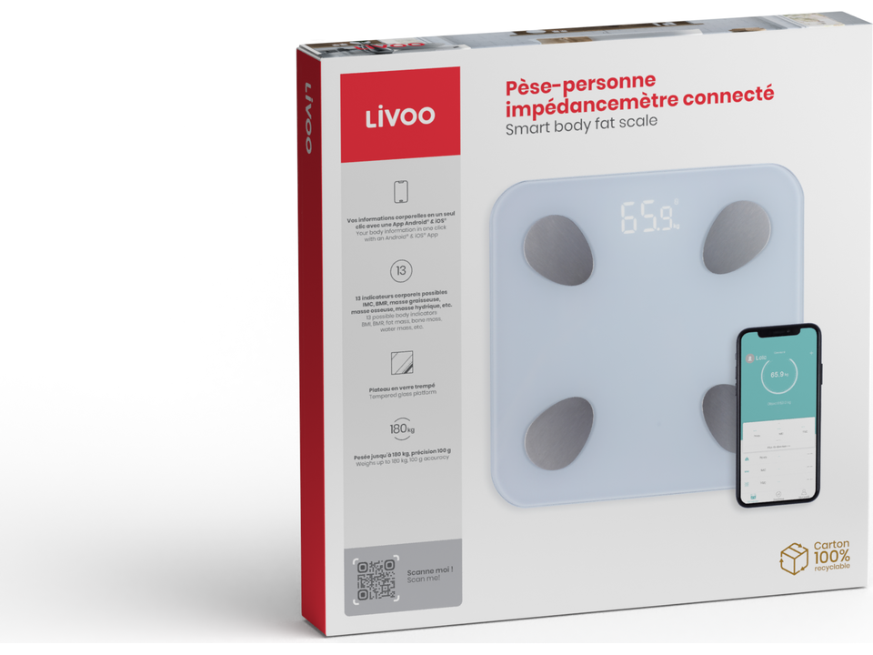 Livoo Smart body fat scale 3