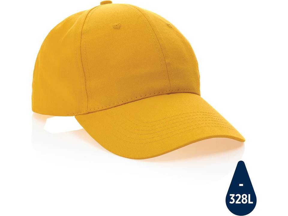 Impact 6 panel 190gr Recycled cotton cap with AWARE™ tracer 8